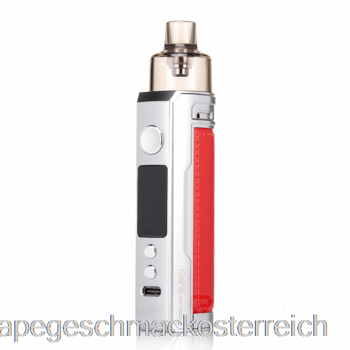Voopoo Drag X 80W Pod Mod Kit Silber Rot Vape Geschmack